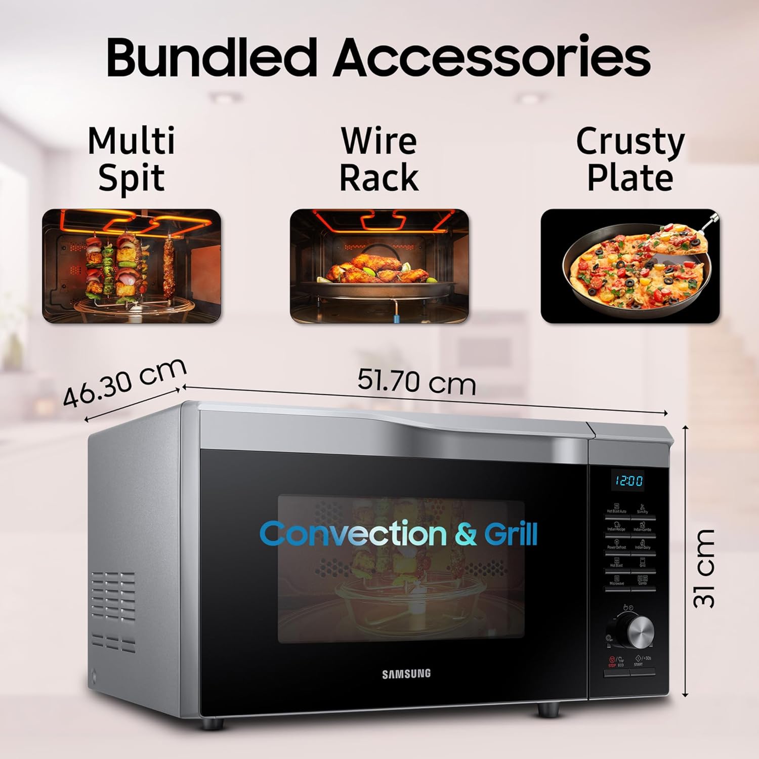 Samsung 28 L HotBlast Convection Microwave Oven MC28M6035QS
